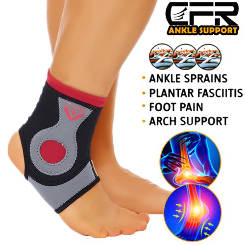 Copper Ankle Foot Support Brace Stabilizer Compression Sleeve Plantar Fasciitis - Bild 11 von 12