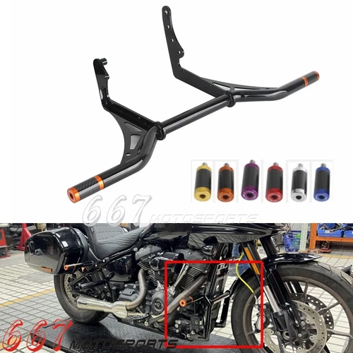Highway Crash Bar For Harley Street Bob FXBB FXBBS Low Rider ST FXLRST 2018-2024