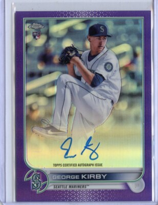 2022 Topps Chrome Rookie Auto Purple Refractors #RAGK George Kirby 