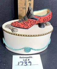 Willow Hall Trinket Box Victorian Shoe Amelia Vintage