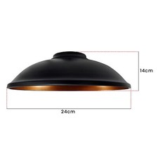 Vintage Lampshade black Ceiling Light Shade Easy Fit Pendant Metal Lamp Shades