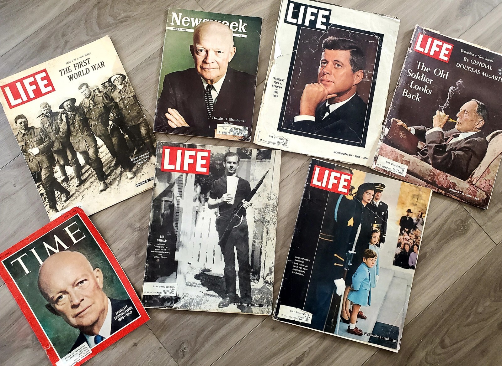 Vintage LIFE And Newsweek Magazines With Presidents & Historical Events