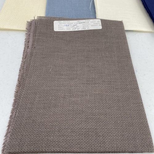 Betsy Ross Linen 10ct Cross Stitch Fabric Lot Of 8 Blue Red Gray White Cream - Picture 11 of 24