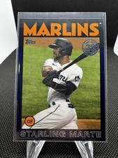 2021 Topps #86B-42 Starling Marte 1986 35th Anniversary Royal Blue D3