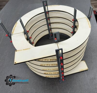 Gleiswendel Minitrix, Spur N, 1-5 Umdrehungen, Sperrholz 6mm