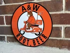 Root Beer Soda Pop art vintage Style metal sign