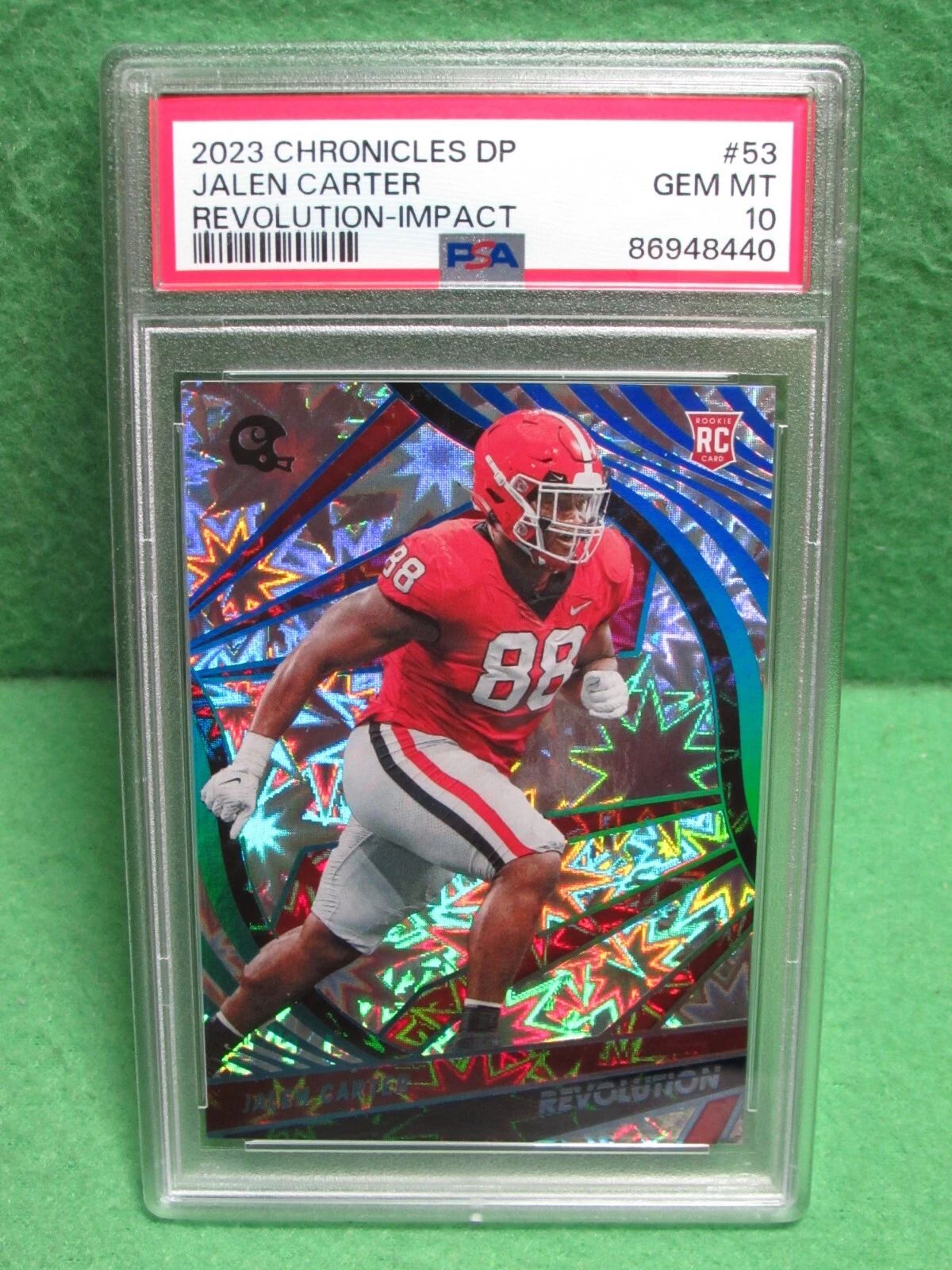 Jalen Carter Panini Chronicles Draft Picks Revolution #53 Impact