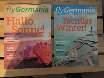 Germania Fluggesellschaft / Airline - 2 Bordmagazine / In-flight magazine