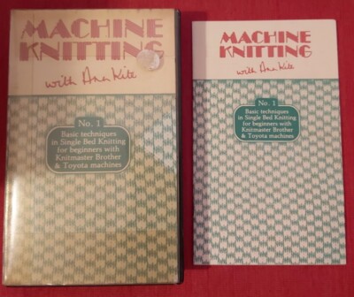 Strickmaschine Video Ann Kite VHS 1 Grundtechniken im Einzelbett Stricken  