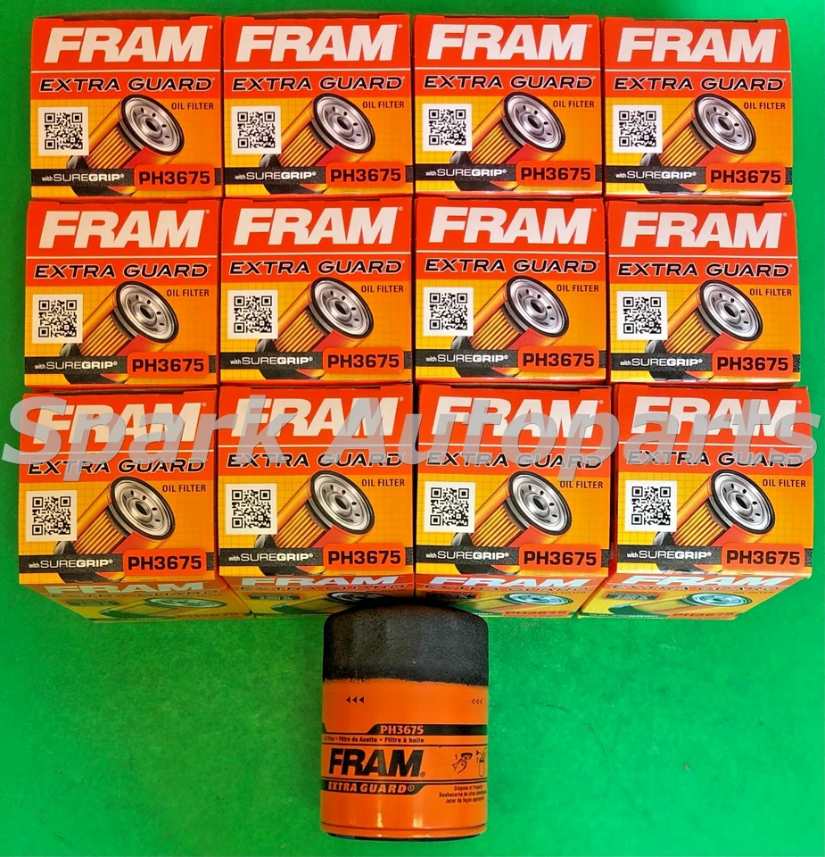 Case of 12 Engine Oil Filter-Extra Guard FRAM PH3675 For CHEVROLET, GMC, PONTIAC - Image 2 of 3