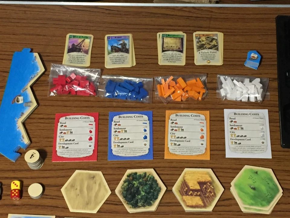 Colonos de Catán Piezas de repuesto Piezas Tarjetas Azulejos Carreteras Ciudades Juego de mesa  Foto 3 de 4