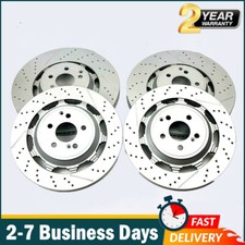 360mm 4Pcs Front & Rear Brake Rotors Fit Mercedes S-Class W222 S350 S63 S65 AMG