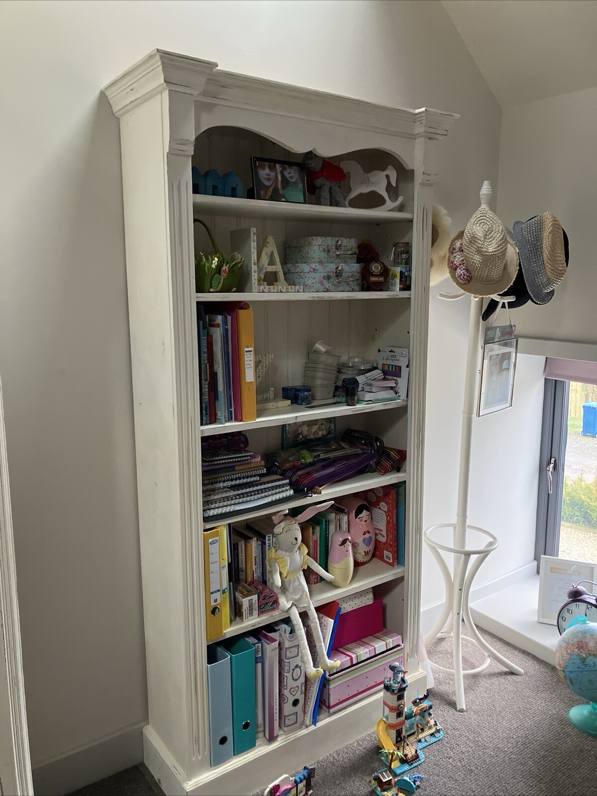 Shabby Chic Tall Pine Bookcase eBay