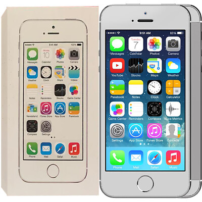 Apple iPhone 5S 32GB - Silver (Unlocked) for sale online | eBay UK