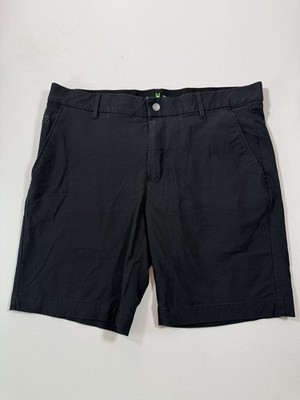 Psycho Bunny Shorts Mens Size 34 Black Chino Gable Performance Stretch Pockets