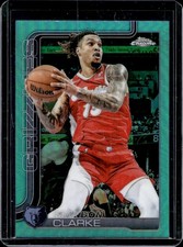 2025-26 Topps Chrome Brandon Clarke Aqua Refractor #/199 Grizzlies