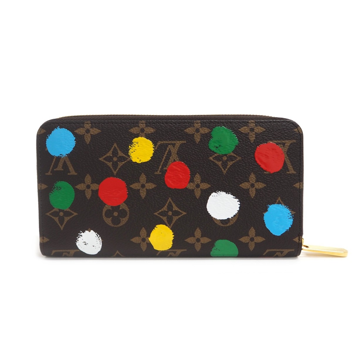LOUIS VUITTON Monogram Kusama Yayoi Zippy Wallet M81864 #1 Rise-on
