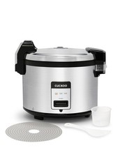 CUCKOO Commercial Rice Cooker & Warmer, Extra 30 Cups, Stainless Steel/Black 