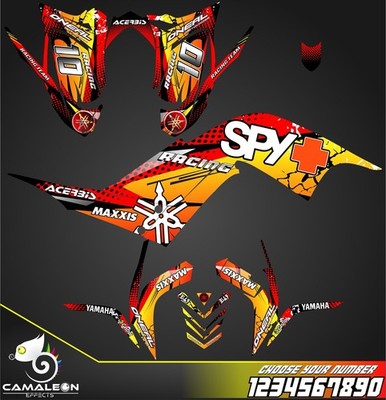 Yamaha Raptor 700 700R graphics kit 2006 2007 2008 to 2012 decals stickers atv 