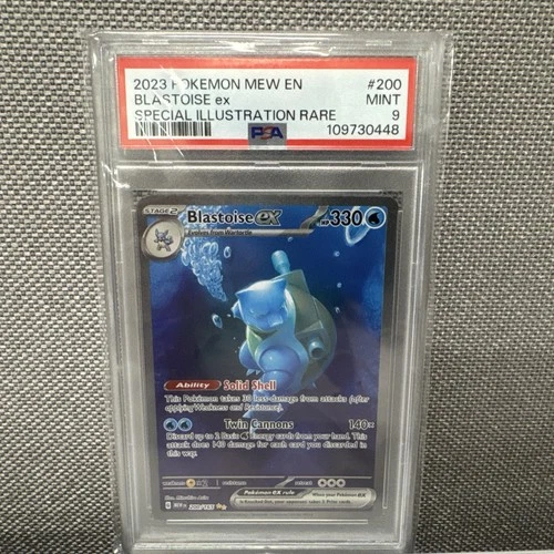 Pokémon TCG Blastoise ex Special Illustration Rare Holo 200/165 PSA 9