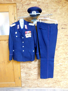 Feuerwehr Uniform Oberstleutnant der Berufsfeuerwehr mit Orden