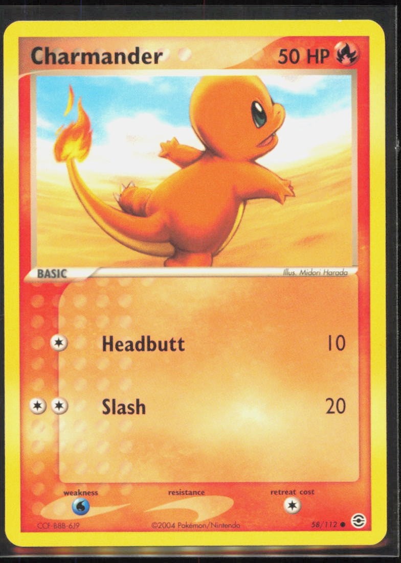 Charmander - 058/112 Common FireRed & LeafGreen #58/112 [Near Mint] Pokemon TCG