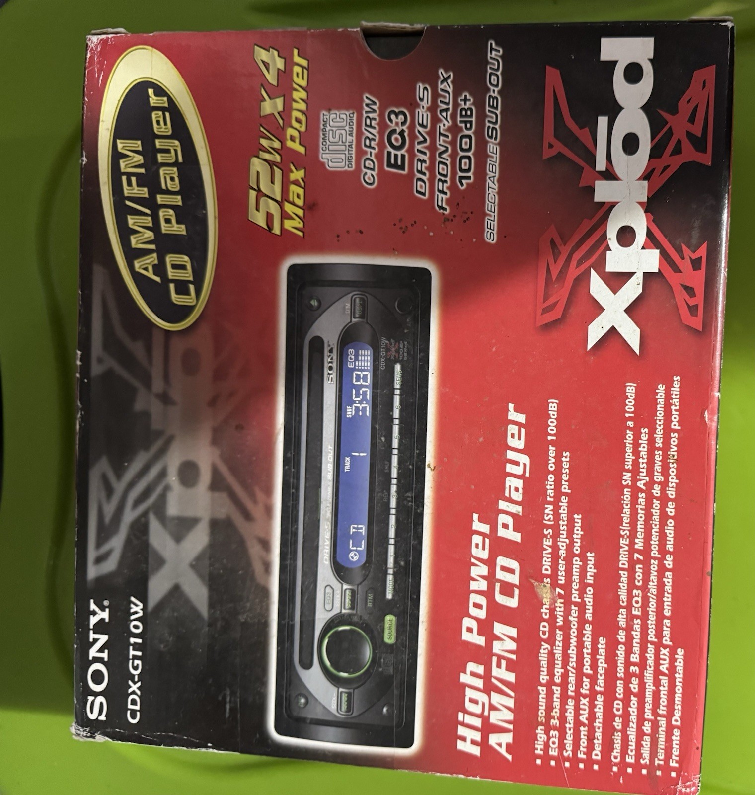 Sony XPlod Car Stereo CD AM/FM CDX-GT20W W/ Remote, Bracket, & Harness
