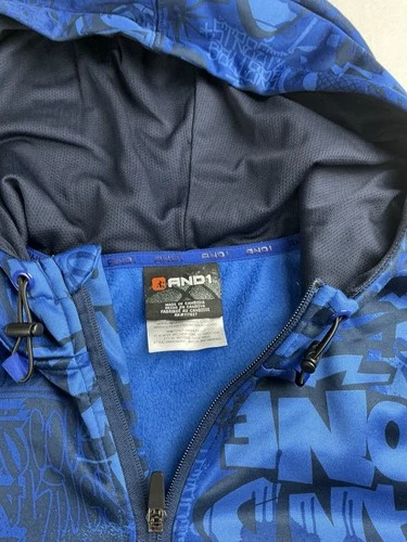 AND1 Men's Jumpshot Graffiti Full-Zip Hooded Jacket image 5