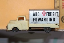 Vintage Japan Toy Truck ABC Freight Forwarding Route of the Red Diamond Tin