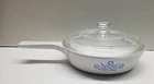 Vintage Corning Ware Blue Cornflower P-83-B 6.5" Skillet w/ PYREX Glass Lid USA