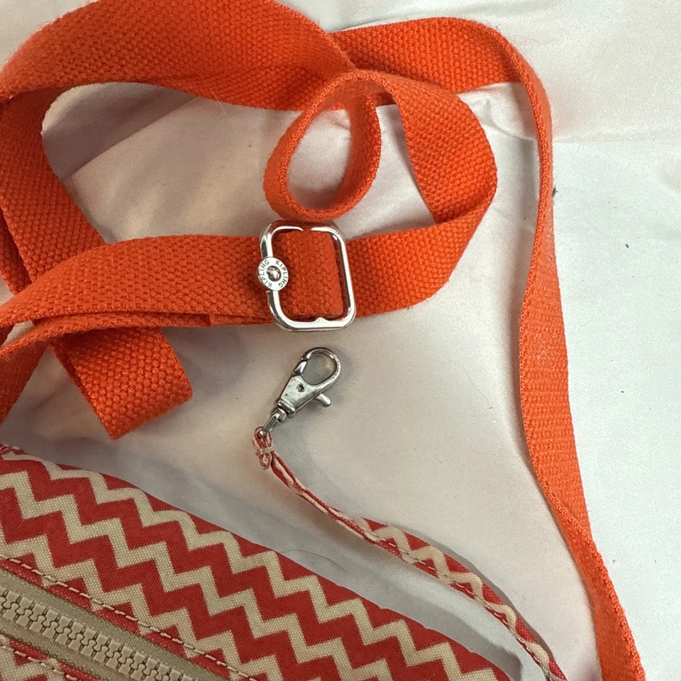 Kipling AC7513 Sabian Crossbody Mini Shoulder Bag Nylon Pewter No Monkey EUC - Image 4 of 4