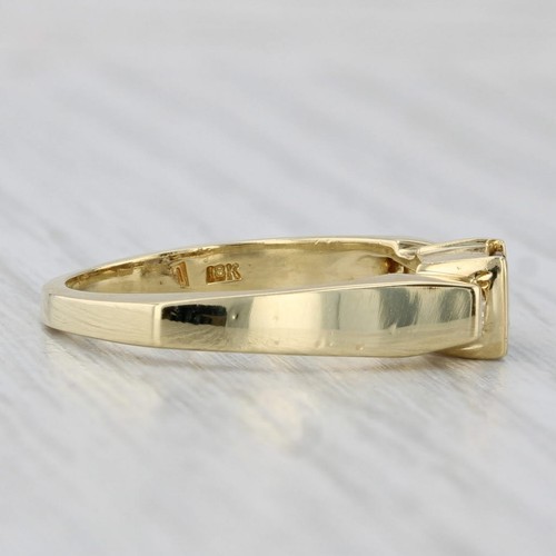 0.48ctw Alejandrita Anillo con Diamante 18k Oro Amarillo Talla 7 Apilable - Imagen 5 de 10