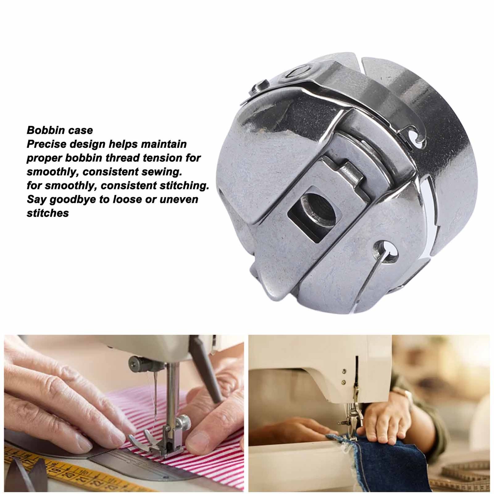 1PC Stainless Steel Bobbin Case For 1530 Herringbone Sewing Machine Trending