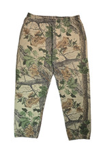 Jerzees Vintage 90s Realtree Camo Drawstring Sweatpants Mens Size XXL 2XL