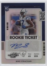 2021 Panini Contenders Optic Rookie Ticket Silver Prizm Mike Strachan Auto 0ym4