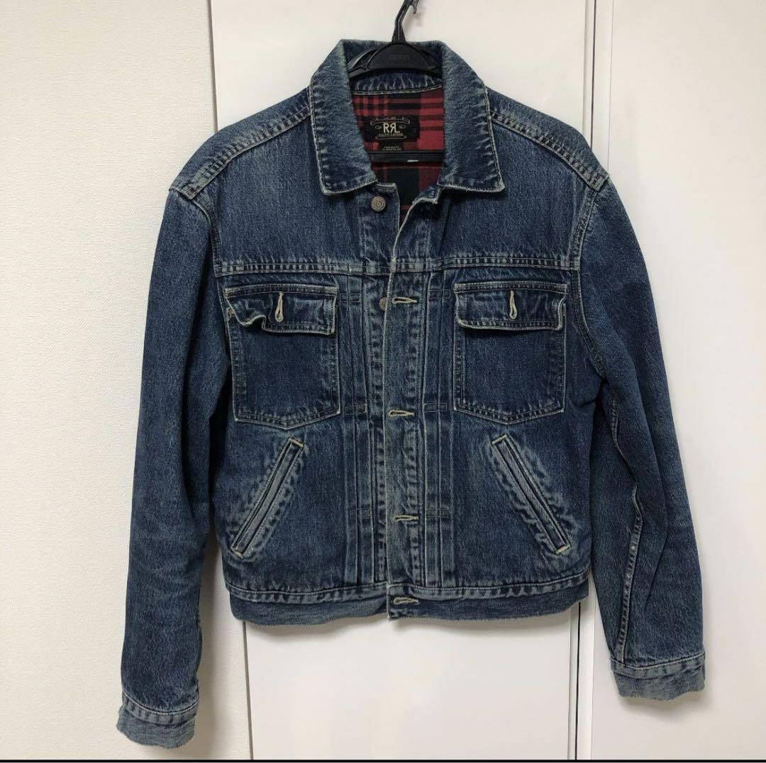 希少】90s usa製 RRL三ツ星 denim jacket L size
