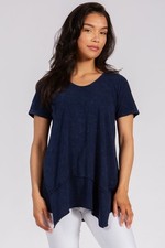 Chatoyant Basic Mineral Wash Top Electric Blu...