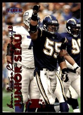 Junior Seau 1999 FT #217 Chargers NFL READ FREE SHIP AutographDen