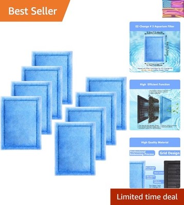 8 Pack Aquarium Filter Cartridges Compatible with Aqua-Tech 20-40 & 30-60 Gal...