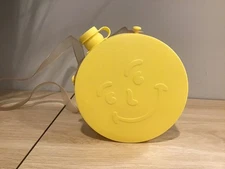 Vintage KOOL-AID Yellow Canteen 6" Dia. with strap