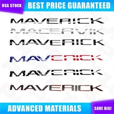 Matte Glossy Tailgate Insert Letter Badge Emblem Adhesive 2022-2025 For Maverick