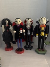 lot of 4 - 14 Inch Vampire Nutcrackers Dracul...