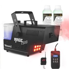 BeamZ Rage1500LED DJ Smoke Machine with RGB Lights & 500ml Fluid