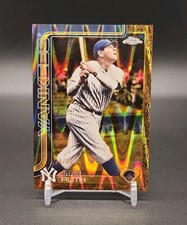 2025 Topps Gilded Collection Babe Ruth Gold Ray Wave /25