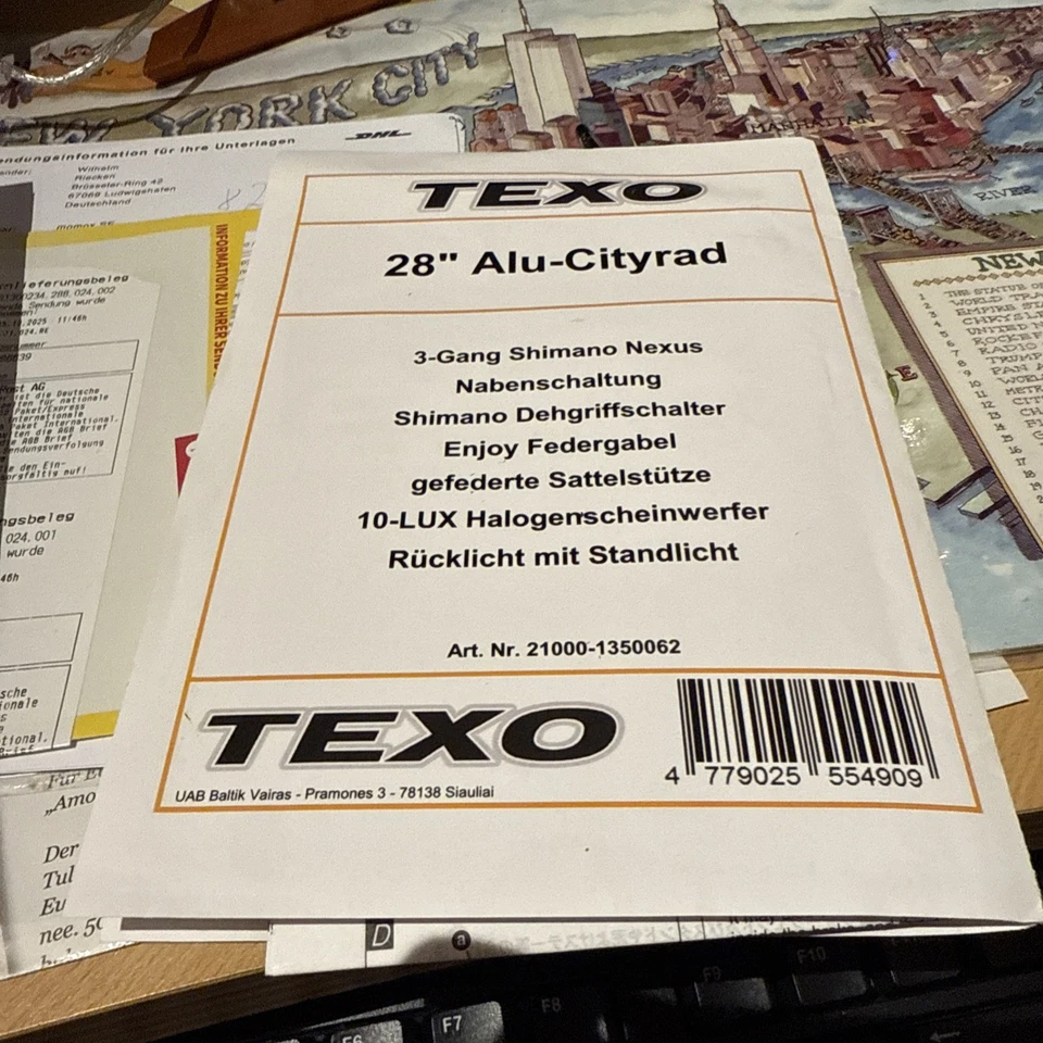 fahrrad: Texo 28" Alu-Cityrad - Bild 3 von 3