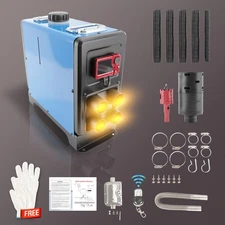 Upgrade Diesel Heater Portable Diesel Air Heater 8KW DC 12V All in One 1.3 Gal
