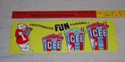 VINTAGE ICEE FROZEN COCA COLA SLUSHY & POLAR BEAR 15" SODA ICE GASOLINE OIL SIGN