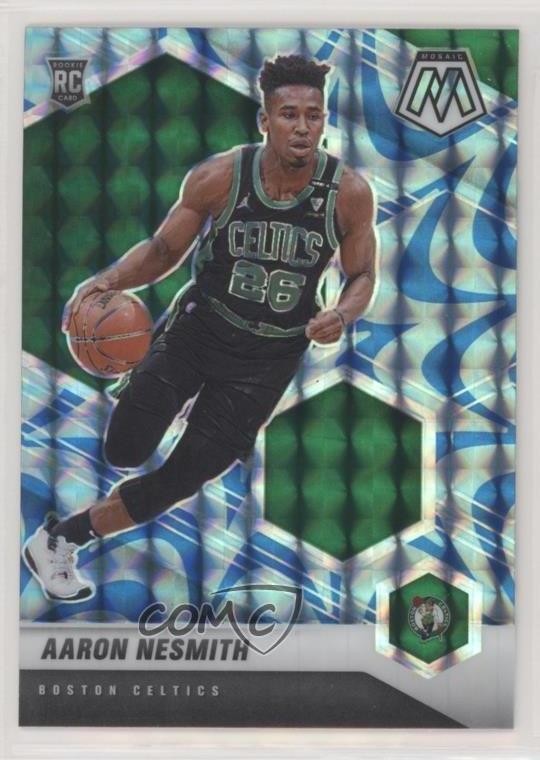 2020-21 Panini Mosaic Rookie Reactive Blue Prizm Aaron Nesmith #227 0ps8