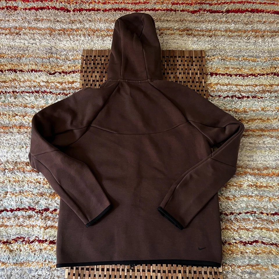 Nike Tech Fleece Sudadera con Capucha Chaqueta Sudadera Marrón Negro Para Hombre Talla XXL 2XL Foto 2 de 3