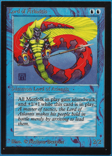 Lord of Atlantis Collectors' Edition PLD Blue Rare CARD (505327) ABUGames - Picture 1 of 2